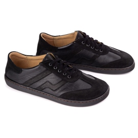Zapatos de cuero para mujeres descalzos Olivier Eliza Black negro 4