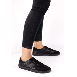 Zapatos de cuero para mujeres descalzos Olivier Eliza Black negro 6