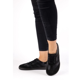 Zapatos de cuero para mujeres descalzos Olivier Eliza Black negro 7