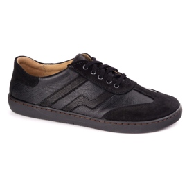 Zapatos de cuero para mujeres descalzos Olivier Eliza Black negro 2