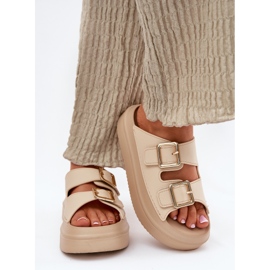 Inna Flip Flip Flip Flip en la plataforma con Beige de Golden Heblas 3