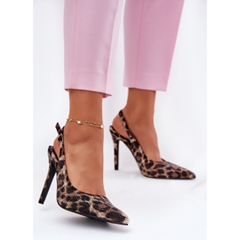 Inna Sandalias decoradas en un alfiler de beige y estampado de leopardo negro 2
