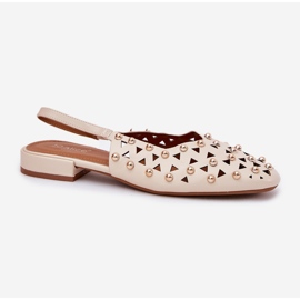 Inna Ballerinas plano decorado beige 4
