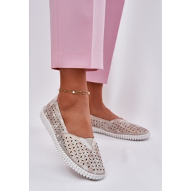 EVento Subcrew Openwork Shoes Golden-Grey Grey's gris 2 EVento Subcrew Openwork Shoes Golden-Grey Grey's gris 2