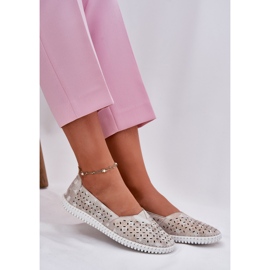 EVento Subcrew Openwork Shoes Golden-Grey Grey's gris 6