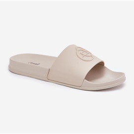 EVento Zapatillas para mujeres livianas con beige decorativo prensado 4