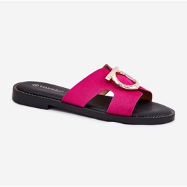 Vinceza Flip de mujer plana con una decoración Vincez 17381 FUCHSIA rosado 3
