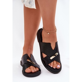 Tacones planos para mujeres con un Declarado Declarado Vinceza 17385 Negro 3