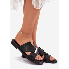 Tacones planos para mujeres con un Declarado Declarado Vinceza 17385 Negro 1