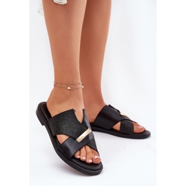 Tacones planos para mujeres con un Declarado Declarado Vinceza 17385 Negro 2