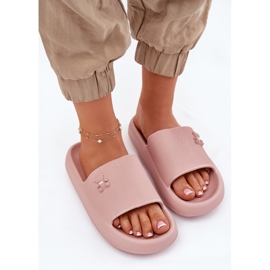 Flip de espuma para mujeres chanclas en la plataforma con un Vinceza Teddy Bear 75210 Pink rosado 5