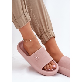 Flip de espuma para mujeres chanclas en la plataforma con un Vinceza Teddy Bear 75210 Pink rosado 6