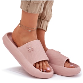 Flip de espuma para mujeres chanclas en la plataforma con un Vinceza Teddy Bear 75210 Pink rosado 8