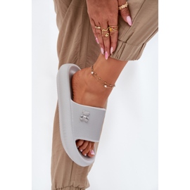 Flip fallas de espuma para mujeres en la plataforma con un Vinceza Teddy Bear 75210 Gray gris 3