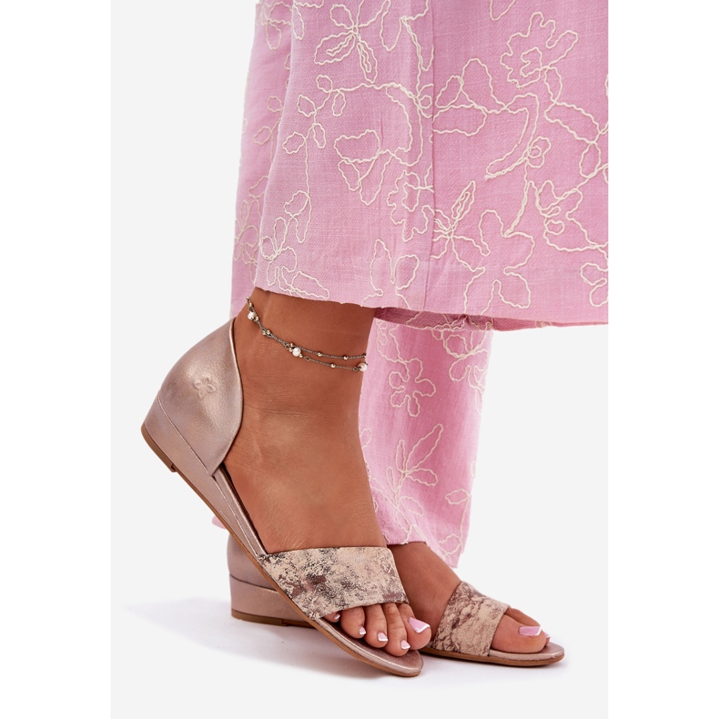 Sandalias de cuero Maciejka 01971-71 PLN dorado 1