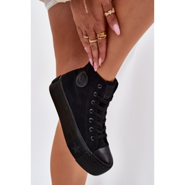Zapatillas de deporte femeninas en la plataforma negra Big Star RR274742 negro 6