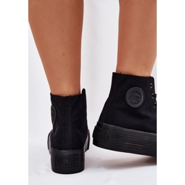 Zapatillas de deporte femeninas en la plataforma negra Big Star RR274742 negro 7