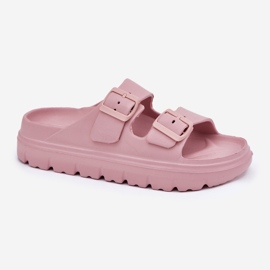 EVento Zapatillas de espuma para mujeres en la plataforma rosa rosado 4
