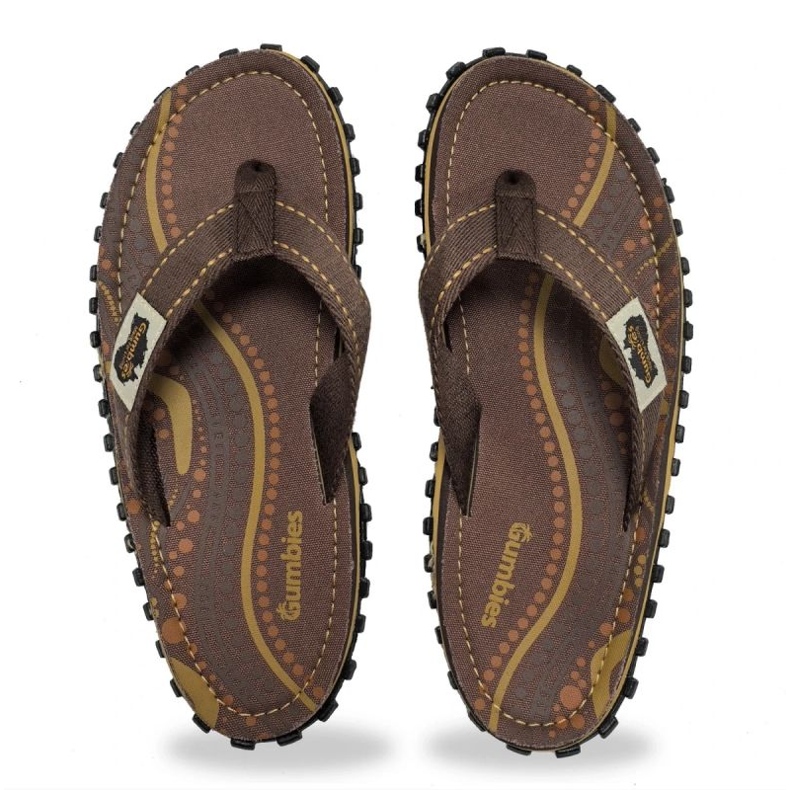 Gumbies Flip-flops de isleño japonés unisex aborigen gu-ffisl095 marrón 1 Gumbies Flip-flops de isleño japonés unisex aborigen gu-ffisl095 marrón 1