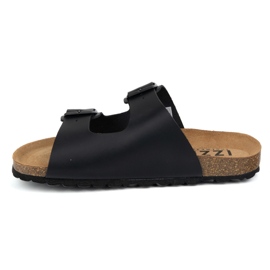 Vriston Zapatos para hombres Flip Flip Flip Alexz Black Skin Face negro 1