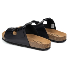Vriston Zapatos para hombres Flip Flip Flip Alexz Black Skin Face negro 5