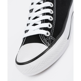 Zapatillas de zapatillas clásicas para mujeres atadas negras negro 1