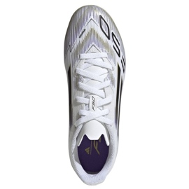Adidas F50 League FG/MG JH7745 Zapatos de fútbol blanco 2