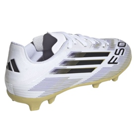 Adidas F50 League FG/MG JH7745 Zapatos de fútbol blanco 3