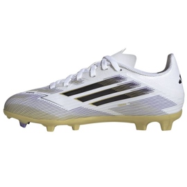 Adidas F50 League FG/MG JH7745 Zapatos de fútbol blanco 4