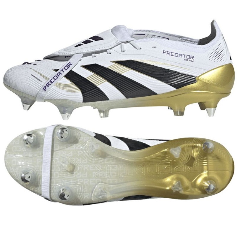Adidas Predator Elite ft SG JR4529 Zapatos de fútbol blanco 1