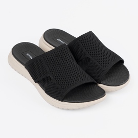 Zapatillas negras para mujeres en la plataforma Sergio Leone negro 4