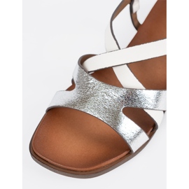 Sandalias blancas planas Sergio Leone blanco 1