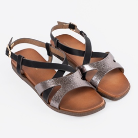 Sandalias negras para mujeres de Sergio Leone negro 2
