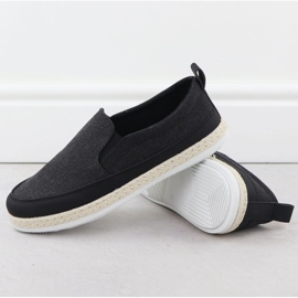 Nowacki Zapatos para hombres Las alpargatas resbaladas en negro 0017-t 3