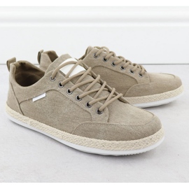 Nowacki Zapatos para hombres ESPADRILLES KHAKI ANDACHI 0017-E beige 1