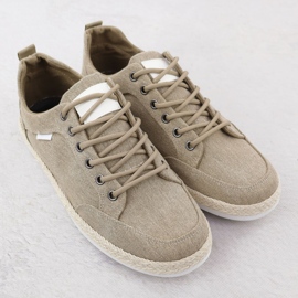 Nowacki Zapatos para hombres ESPADRILLES KHAKI ANDACHI 0017-E beige 2