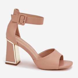 EVento Elegantes sandalias para mujeres en el puesto desnudo beige 4