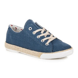 Kylie Alpargatas con cordones azul 1 Kylie Alpargatas con cordones azul 1