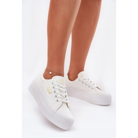 Zapatillas para mujeres en la plataforma Lee Cooper LCW-25-31-3450L White blanco 2