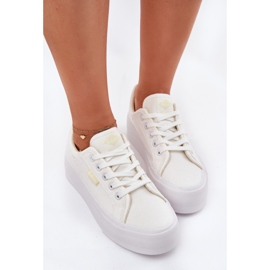 Zapatillas para mujeres en la plataforma Lee Cooper LCW-25-31-3450L White blanco 5
