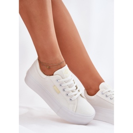 Zapatillas para mujeres en la plataforma Lee Cooper LCW-25-31-3450L White blanco 9