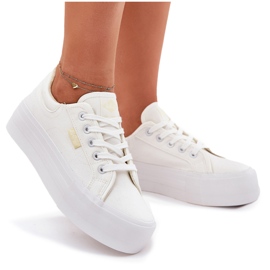 Zapatillas para mujeres en la plataforma Lee Cooper LCW-25-31-3450L White blanco 11