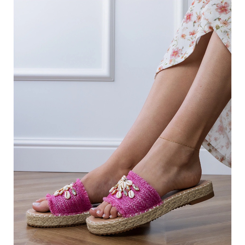 EMPADRILLES PINTOS CON CILLAS rosado 2 EMPADRILLES PINTOS CON CILLAS rosado 2