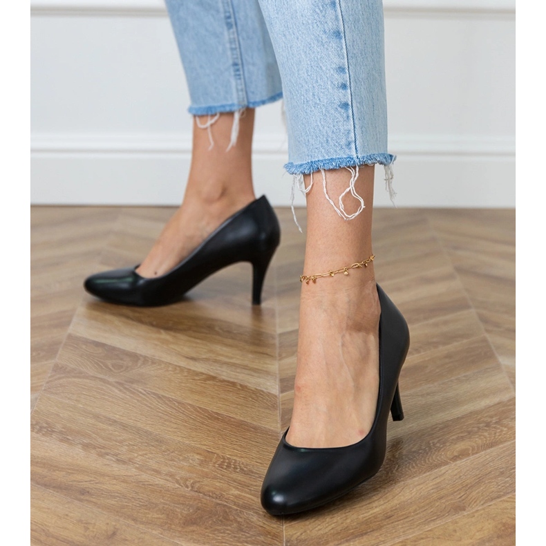 Bombas negras para mujeres clásicas negro 1