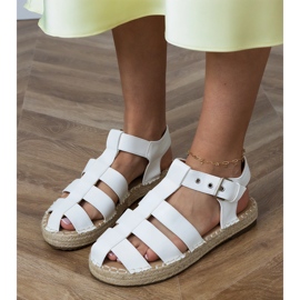 Sandalias de alpargatas blancas blanco 3