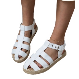 Sandalias de alpargatas blancas blanco 5