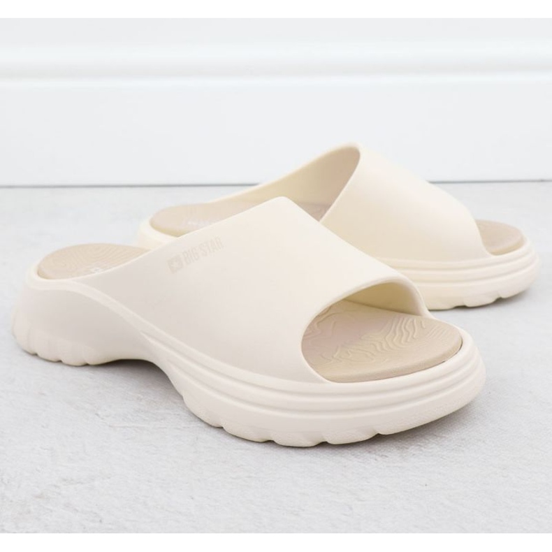 Zapatillas femeninas Big Star RR274A579 beige 1