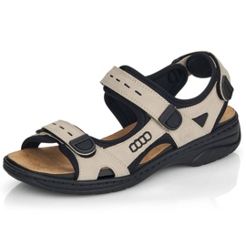 Rieker femenino 64582-60 sandalias beige 2