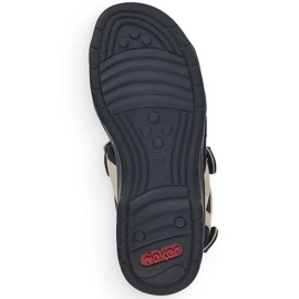 Rieker femenino 64582-60 sandalias beige 5