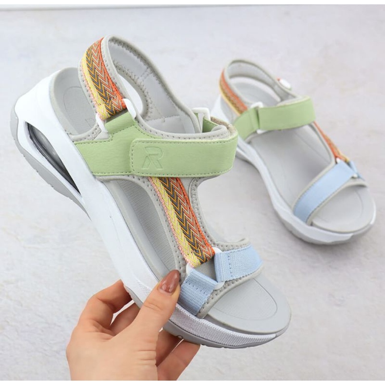 Rieker femenino 3151-90 sandalias azul 1